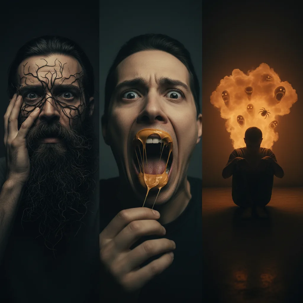 7 Real Phobias That Sound Made Up — Including the Fear of Long Words (Yes, It Has a Long Name) — The fear of beards. The fear of peanut butter sticking to the roof of your mouth. The fear of developing a phobia. All clinically documented.